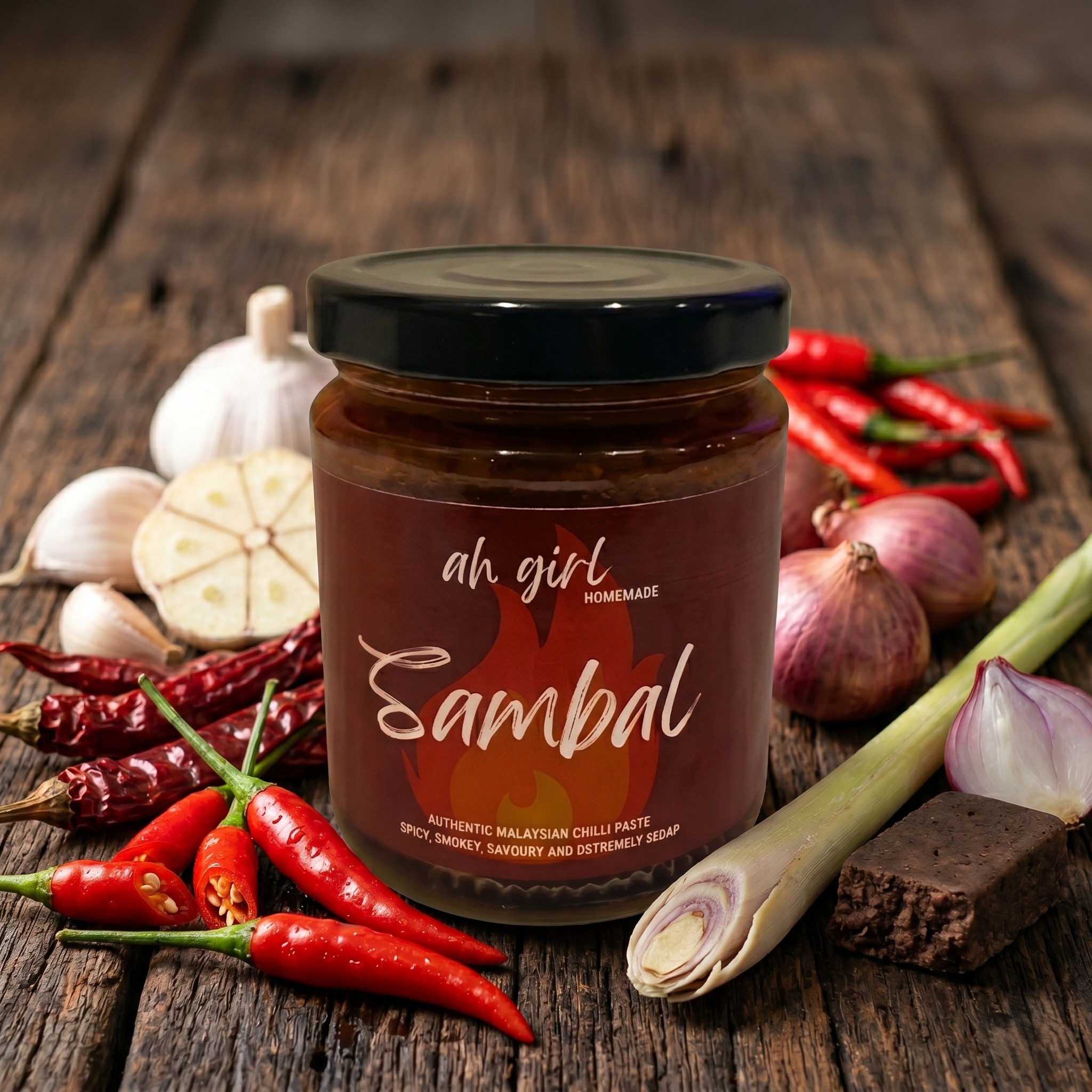 Ah Girl Homemade Sambal jar